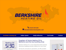 Tablet Screenshot of berkshireheatingoil.co.uk